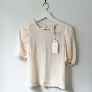 English Factory Pleated Shoulder Knit Top - NWT